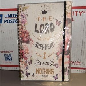 Floral Spiral Notebook with Inspirational Quote